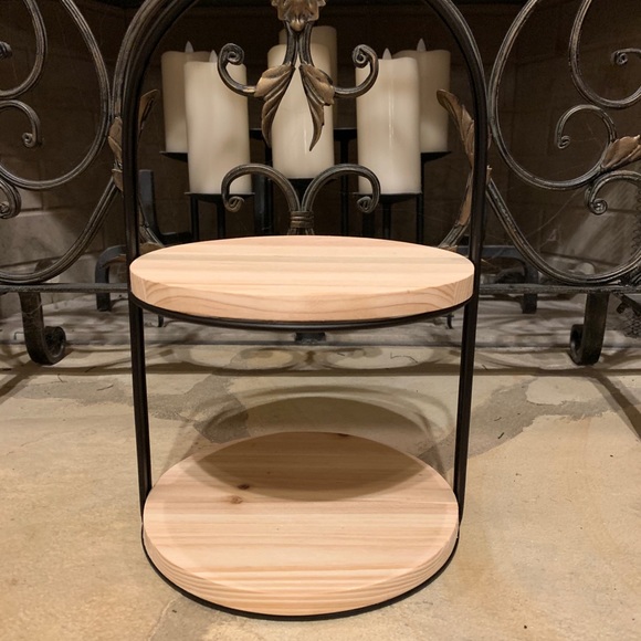 NWT   Two Tiered Wooden Stand   LAST ONE - Picture 3 of 6